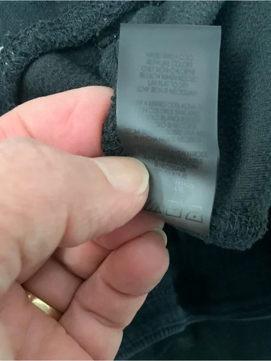 Calvin Klein Velour Pants Women's 1X Black Pull On Elastic Waist Comfy Wide Leg - Picture 9 of 16